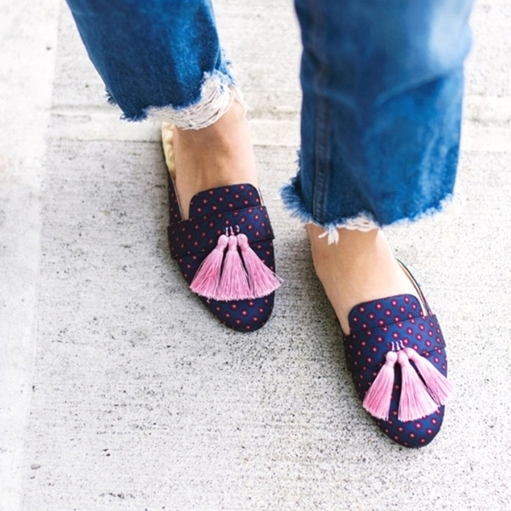 BIRDIES ROBIN LOAFER SLIP ON BLUE‎ PINK 8 - Picture 14 of 14
